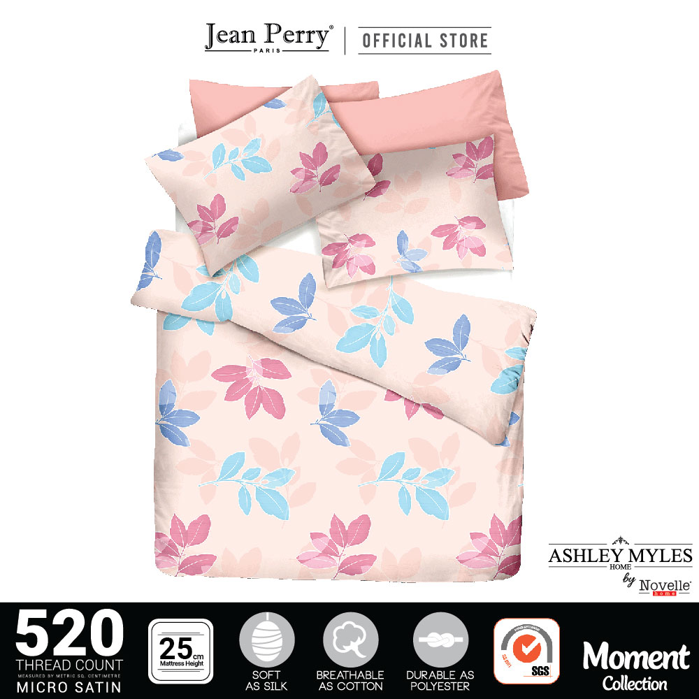 Ashley Myles by Novelle Moment Fitted Bedsheet Set - MicroSatin 520TC (Super Single/Queen/King)