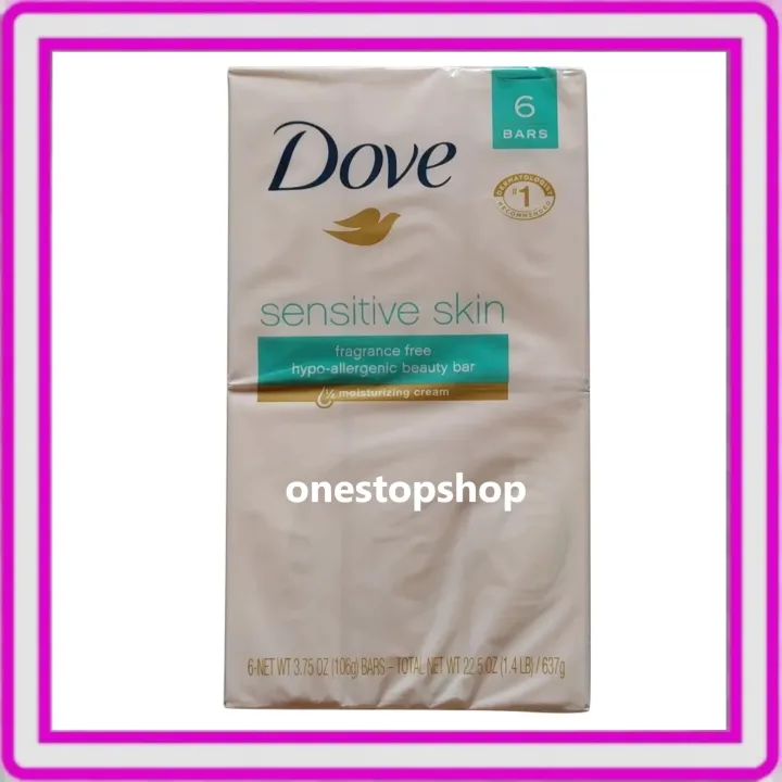 Dove Sensitive Skin Fragrance Free Hypo Allergenic Beauty Bar 106g X6 Lazada Ph