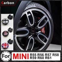 4ชิ้น54มิลลิเมตรศูนย์ตกแต่งรถฝาครอบสำหรับ MINI ONE Cooper S JCW R55 R56 R57 R58 R60 R61อุปกรณ์ตกแต่งภายนอก