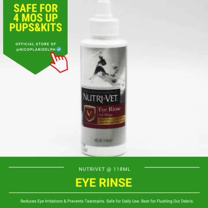 Nutrivet Eye Rinse to Reduce Irritations and Remove of Debris and
