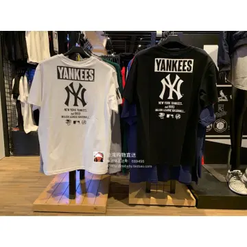 MLB NY Yankees Watercolor Monogram NY Cropped Tee