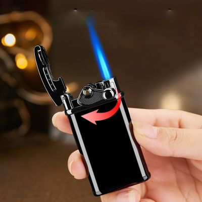 ZZOOI Rocker Arm Easy To Ignition Straight Into The Lighter Personality Creative Electronic Windproof Lighter Smoking Accessories