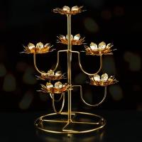 Candle Holder Lotus Butter Lamp Base Buddha Lamp Holder Creative Temple Candle Holder Lotus Candleholder For Home Decor