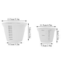 500ml/250ml Safety Reusable Epoxy Jewelry Making Metering Cup Convenient Durable Silicone Measuring Cup Hot Sale