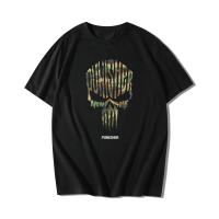 PUNISHER Camouflage เสื้อยืดแขนสั้นคอกลม Cotton 100% สกรีนลาย