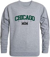 W Republic Chicago State University Cougars Seal Fleece Crewneck Sweatshirts