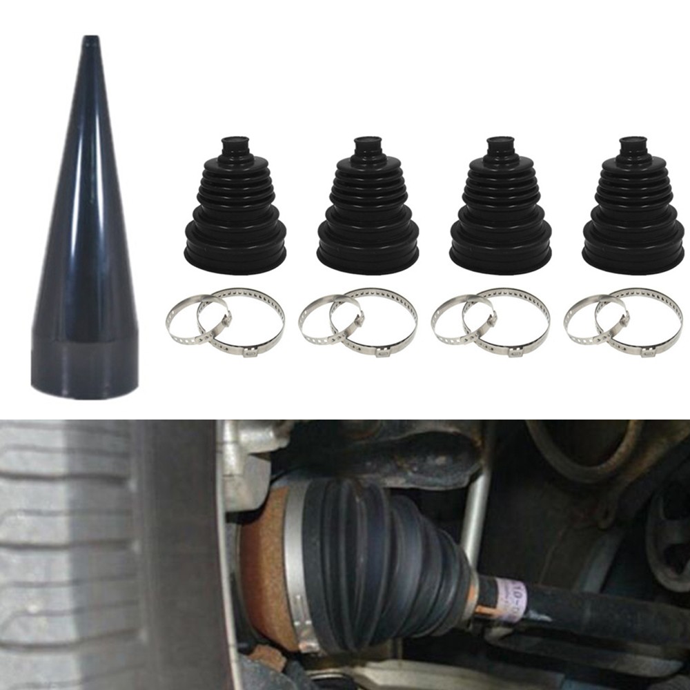2X UNIVERSAL STRETCH DRIVESHAFT CV JOINT BOOT KIT GAITER INCLUDING FITTING CONE 