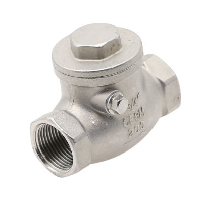 1pcs Stainless steel wire mouth horizontal non-return valve 304 stainless steel 1/2" 3/4" 1" female  thread swing check valve Clamps