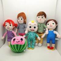 6 Pcs/set Cocomelon Mainan Plush Kartun Jj Keluarga Boneka Mainan Bantal Pada Bantal Bertemakan Keperluan Parti Set 1-2 Tahun untuk Kanak-Kanak Hadiah