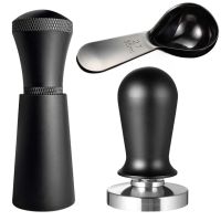 3 PCS Espresso Dispensing Tool Spring-Loaded Coffee Tamper As Shown Metal with Flat Base for 58mm Portable Filters