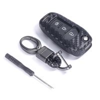 yonggax Carbon Silicone Remote 3 4 Carbon Fiber Cover Shell Car Styling Accessories Key Case For Ford Focus Mondeo Explorer Mustang