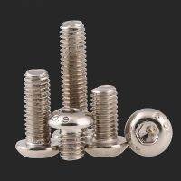 15PCS-M2*3/4/5/6-20mm ISO7380 10.9 Nickel Plated Mushroom Head Hex Screws Round Head Hexagon Head Screws Nails Screws  Fasteners