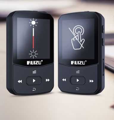 RUIZU คลิปเครื่องเล่น MP3 Bluetooth4.2แนวสปอร์ต X52,ใหม่ล่าสุด