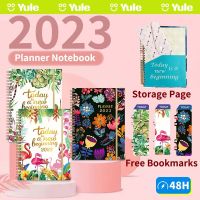 [[Hagoya Stationery Stor] สมุดแพลนเนอร์2023วันคริสต์มาสสมุดโน้ตสวยงามเครื่องเขียนรายสัปดาห์รายเดือนส่วนบุคคล