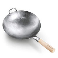 กระทะมือตอกแท้, เหล็กคาร์บอน 14 นิ้ว Chinese Pow Wok, Traditional Round Bottom Wok by Mammafong