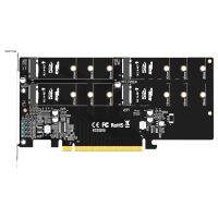 MAIWO KCSSD10 PCIEx4 Adapter Card, M.2Nvme Protocol Four-Bay Ssd Array Adapter Card Supports Mn7/8/10/ Win Server/Linux System