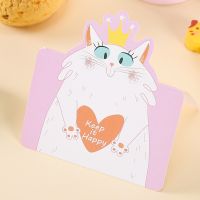 10pcs Cute 3D Animal Lion Bunny Cat Penguin Cards Kids Birthday Greeting Card Party Invitation Cards Cartoon Folded Postcards