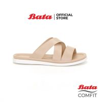 Bata Comfit รองเท้าเพื่อสุขภาพ Comfortwithstyle รองเท้าแตะ รองเท้าแตะแบบสวม รองเท้าลำลองแบบสวม รองเท้าลำลองผู้หญิง สำหรับผู้หญิง สีเบจ 5618236