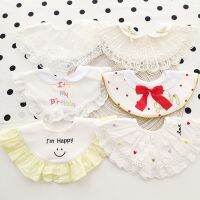 【DT】hot！ Ins Korean Baby Bib Fake Collar Thickened Cotton Bibs Soliva Spit Cloths Children Products