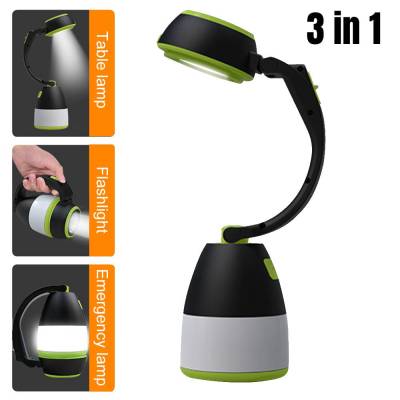 LED Flashlight Rechargeable Lamp USB Charging Camping Lantern Battery Powered Light Tourist Lantern Table Desk Lamp