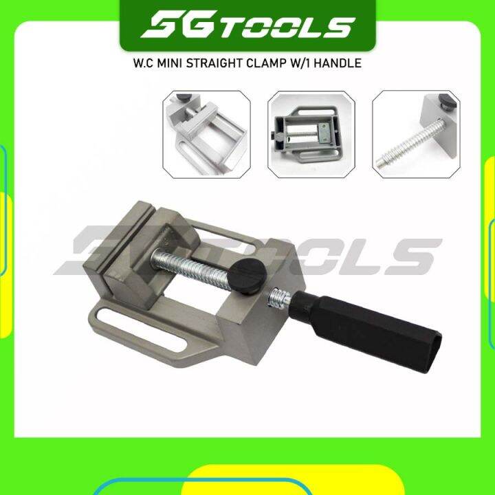 W.C MINI STRAIGHT CLAMP W/1 HANDLE/ QUICK RELEASE DRILL PRESS VICE FLAT