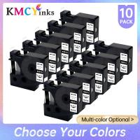 Kmcyinks 10X เทปฉลาก12มม. เข้ากันได้กับ Dymo D1เทป45013 45010 40913สำหรับตัวจัดการป้าย Dymo LM160 LM420P เครื่องพิมพ์ LM480