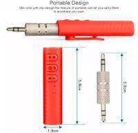 LXJ ตัวรับสัญญาณบูลทูธ บลูทูธในรถยนต์ เปลี่ยนลำโพงธรรมดาเป็นลำโพงบูลทูธ Car Bluetooth AUX 3.5mm Jack Bluetooth Receiver Handsfree Call Bluetooth Adapter Car Transmitter Auto Music Receivers