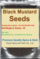 Black Mustard Seeds 50 Grams, เมล็ดผักกาดสีดำ 50 กรัม