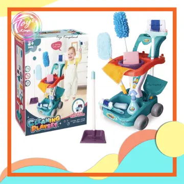 Housekeeping Cart Cleaning Toy Set  Cleaning toys, Toy sets, Toddler cleaning  toys