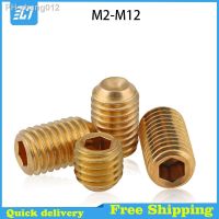 Brass Cup Point Grub Screw Hexagon Copper Hex Socket Set Allen Head Headless Bolt M2 M2. 5M3 M4 M5 M6 M8 M10 M12