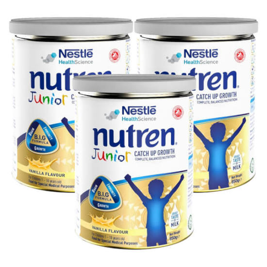 Combo 2 lon sữa bột nutren junior cho trẻ từ 1-12 tuổi lon 850g date 2025 - ảnh sản phẩm 1