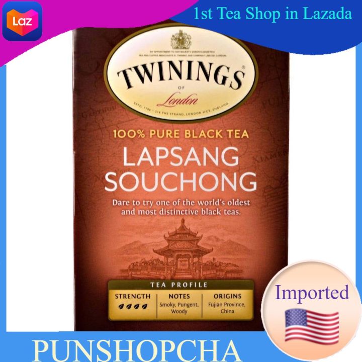 ชาทไวนิงส์Twinings, 100% Pure Black Tea, Lapsan Souchong 20Tea Bags​💚พร้อมส่ง💜