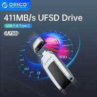 ORICO UFSD ปากกาไดรฟ์โลหะแฟลชไดร์ฟหนัง USB 411MB/S ประเภท C 512GB 256GB 128GB 64แท่ง USB ขนาด GB Pendrives W/ การออกแบบรูปร่างรถ