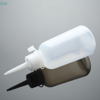 ?【Lowest price】YUE 100ml Plastic CLEAR TIP applicator ขวดพลาสติกบีบขวดพร้อม TIP CAP