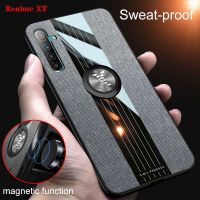 Realme XT เคสกันกระแทกแบบแหวนสวมนิ้วเคส OPPO Realme XT เคสแข็งแบบมีขาตั้ง