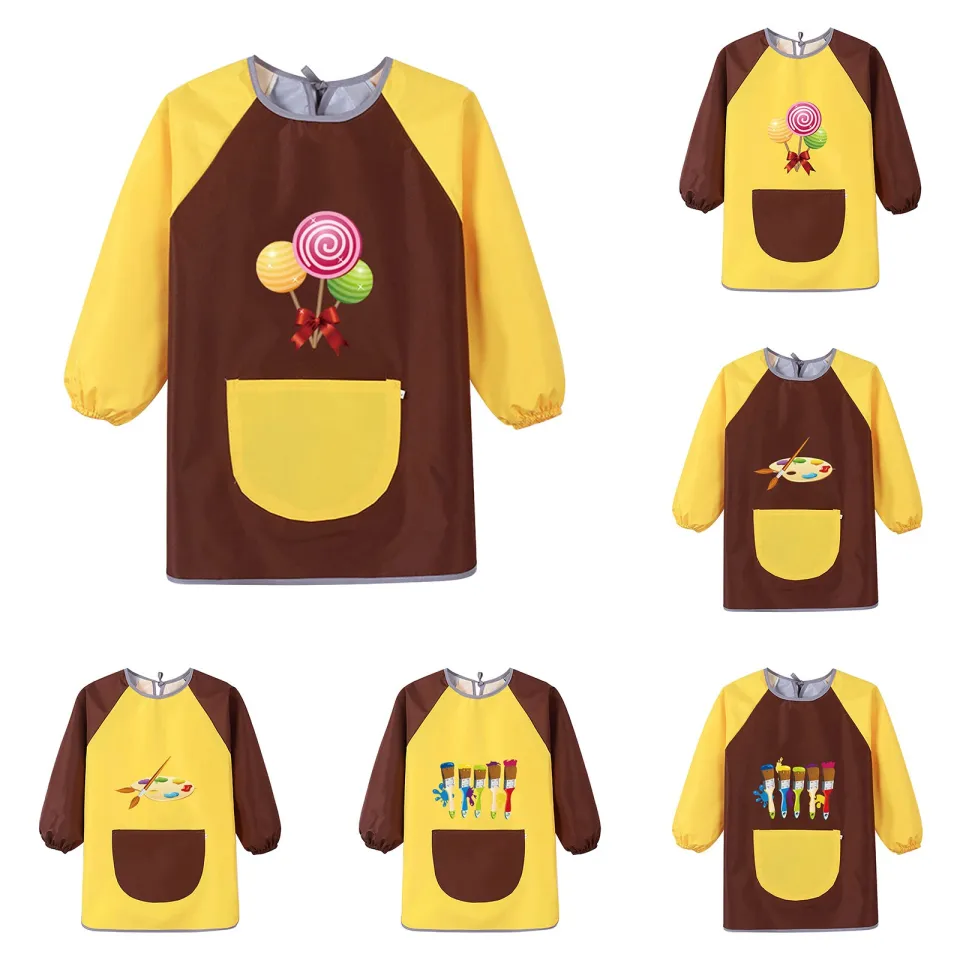 Long Sleeve Art Coats Children, Painting Apron Children, Apron Sleeves