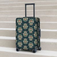 Hamsa Hand Print Suitcase Cover Abstract Floral Travel Protector Holiday Strectch Luggage Supplies