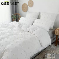 Home Textiles Bedding Sets,Luxury Duvet Cover Pillowcases,Quilt Cover Sets for Single Double Bed,Modern Minimalist White,7 Sizes