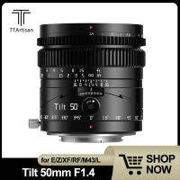 TTArtisan 50มิลลิเมตร F1.4เอียงและเปลี่ยนเลนส์เต็มกรอบ MF ภาพเลนส์สำหรับโอลิมปั EPM1 Nikon Z50 Canon RP ฟูจิ X-T2 Leica T