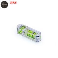 2pcs Mini Spirit Level Measurement Instrument T-type Round Square Spirit Level Bubble Tool