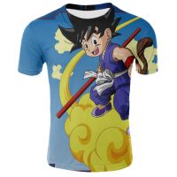 New Mens Goku t-shirts 3D Anime Video T shirt Harajuku cartoon T-shirts men clothes Summer breathable t shirt Plus size tops