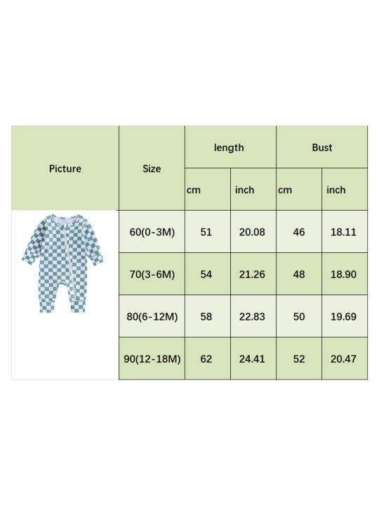 ชุดหมีมีซิปสำหรับเด็กเล็กชุดจั๊มสูทลายพิมพ์แขนยาวลายตารางหมากรุกสำหรับเสื้อผ้าฤดูใบไม้ร่วงทารกแรกเกิดที่น่ารัก