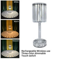Spain Design Table Lamp USB Rechargeable Acrylic Decoration Desk Lamps Bedroom Bedside Bar Crystal Lighting Gift Night Light