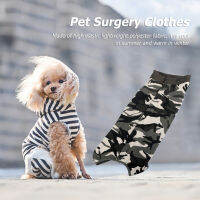 Camouflage Puppy Post-Operative Vest Anti Licking บาดแผลการผ่าตัด Jumpsuit Soft ฆ่าเชื้อเสื้อกั๊ก Anti Bite Pet Supplies