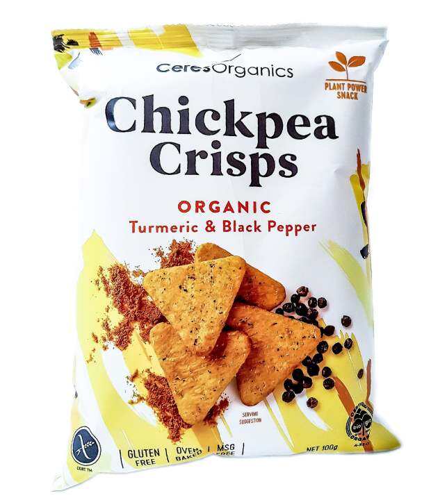 Ceres Organics Chickpea Crisps Turmeric & Black Pepper (100g) Lazada PH