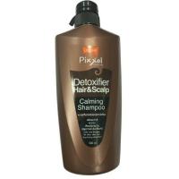 ?LOLANE PIXXEL DETOXIFIER HAIR SCALP CALMING SHAMPOO 500ml แชมพูโลแลน (สีน้ำตาล) ผมทำสีติดทนนาน ไม่ซีดจาง