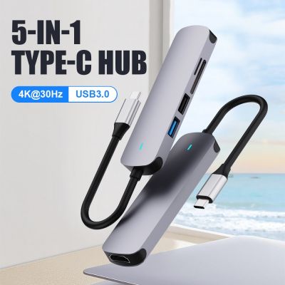 USB 3.1 Type-C To HDMI Adapter 4K Thunderbolt USB C Hub 3.0 2.0 TF SD Reader Slot PD 60W USB C Splitter for MacBookPro Air USB Hubs