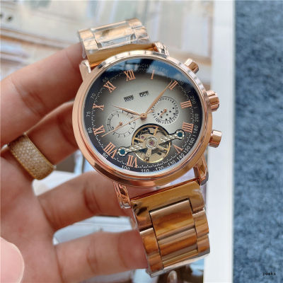 แสงหรูหรา ฟิลิปนาฬิกากลไกสำหรับผู้ชาย2022ใหม่นาฬิกาผู้ชายแฟชั่นระดับไฮเอนด์นาฬิกาข้อมือการออกแบบใหม่ของผู้ชาย