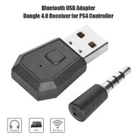 3.5mm USB Adapter Bluetooth-compatible Transmitter For Sony PS4 Gamepads Game Controller Headsets Receiver USB Dongle Black