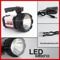 ไฟฉายแรงสูง LED พลังไฟฉาย 150W สว่างมากใช้ได้นาน แบตอึด แข็งแร พร้อมไฟด้านข้าง ชาร์จไฟไร้สาย แบตเตอรี่ลิเธียม 5000mAh ชาร์จมือถือได้